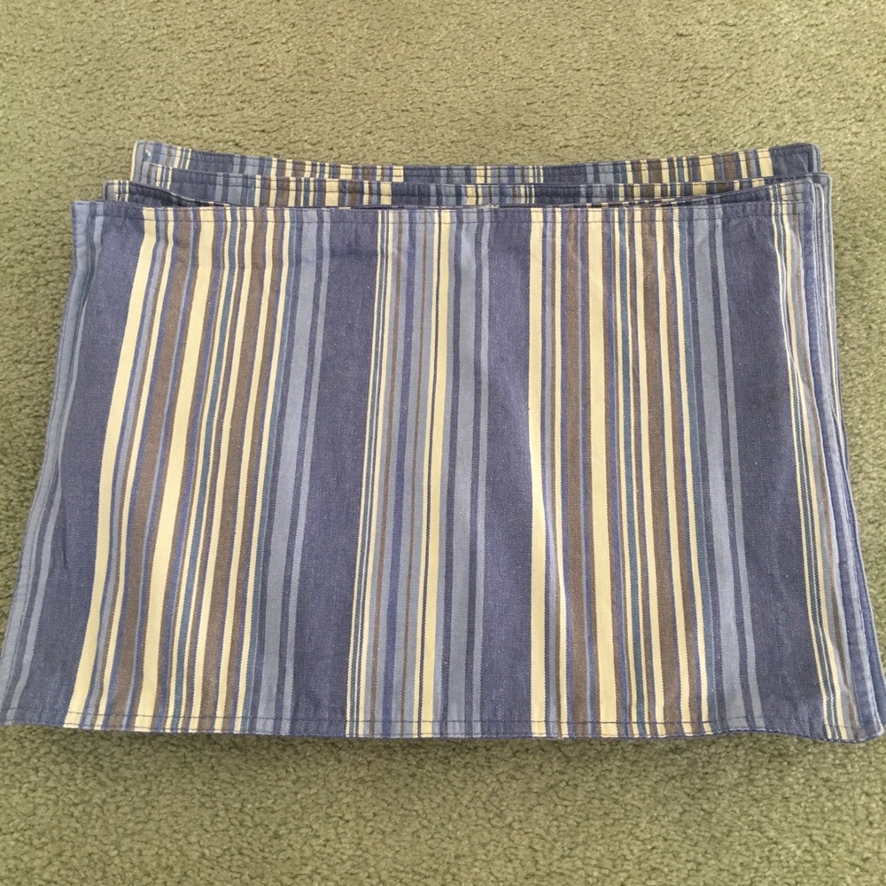 Blue and Cream Cotton Placemats Set of 4
